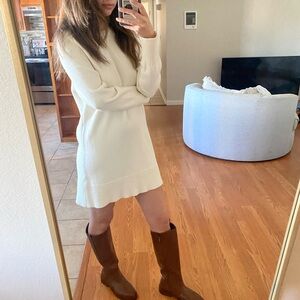 Zara heavy cream dress